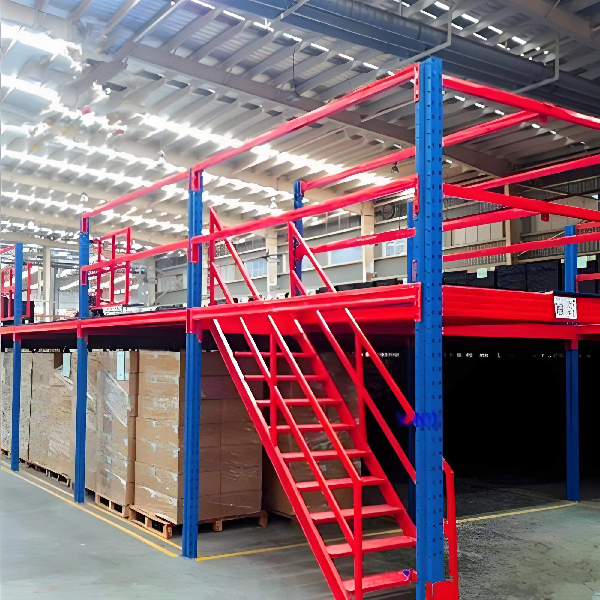 佛山仓库二层阁楼平台搭建,东佰巨重型货架厂家