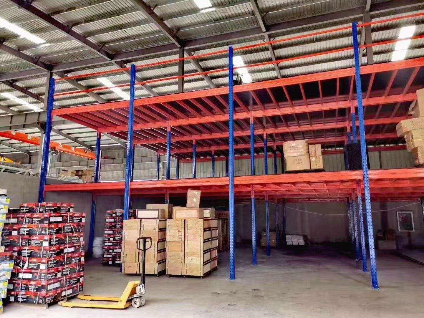 组合平台仓库,佛山阁楼式货架厂家生产批发